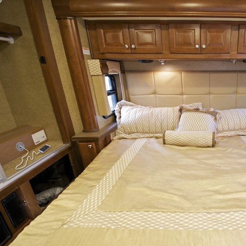 Facon 12V RV USB Charger Socket, 5V/2.4A Dual RV USB Outlet, Wall Mount RV USB Charging Port, for RV Trailer Camper Boat Marine Motorhome (White) - Image 5